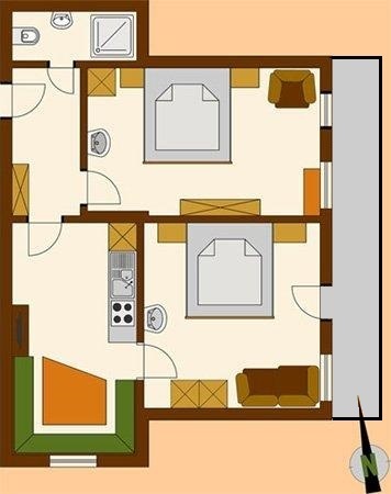 Ferienwohnung 3 - Tschirgantblick - Grundriss